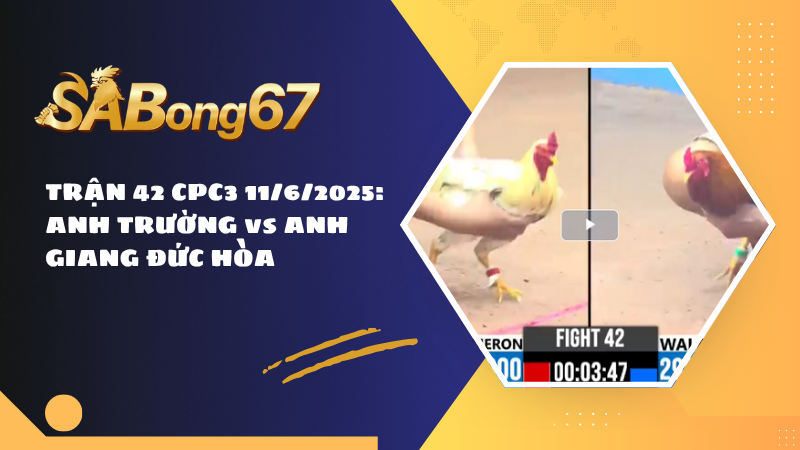 TRẬN 42 CPC3 11/6/2025 : ANH TRƯỜNG vs ANH GIANG ĐỨC HÒA