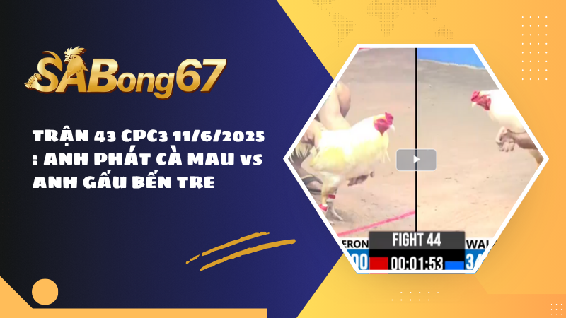 TRẬN 44 CPC3 11/6/2025: ANH TÈO BẢO LỘC vs ANH TUẤN BÌNH DƯƠNG